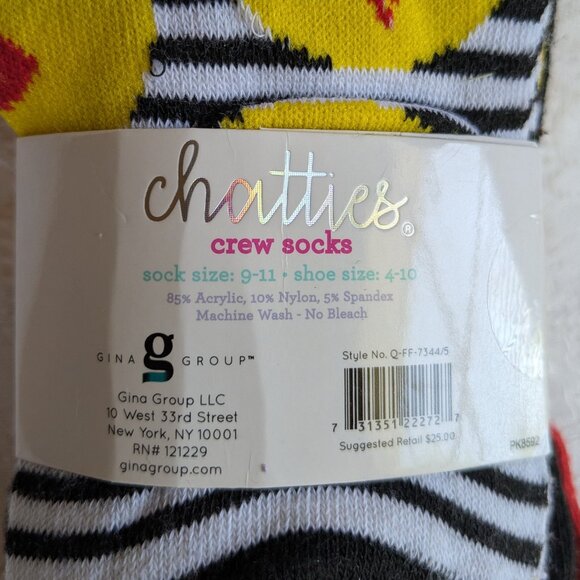Chatties Crew Socks Pack of 5 - Picture 5 of 6